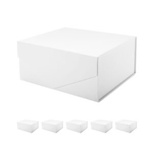 6pcs gift boxes 9x6.5x3.8 inches, rectangle collapsible boxes