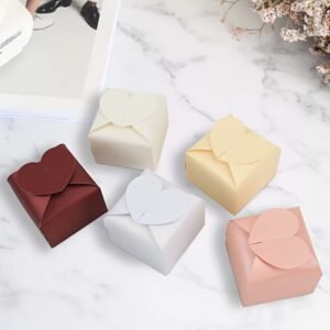 100pcs valentine's day wedding theme candy gift box